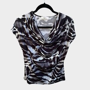 NEW Beacon Apparel x Stitch Fix Zebra Print Blouse, Medium